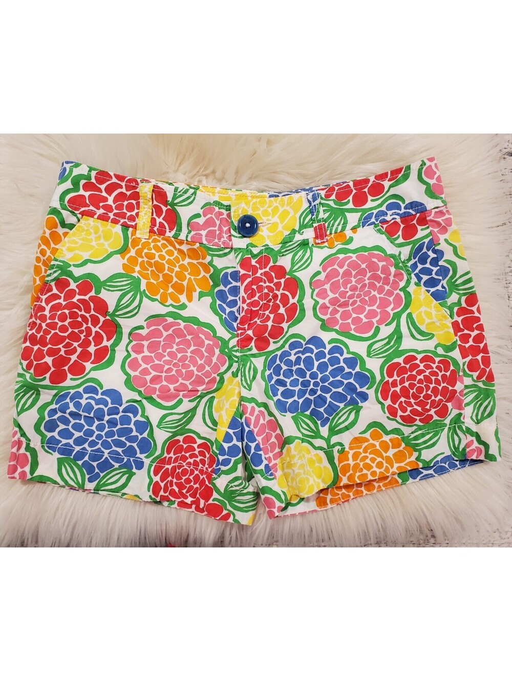 Lilly Pulitzer Size 0 Callahan Shorts Minnie Zinny Hydrangeas Floral
